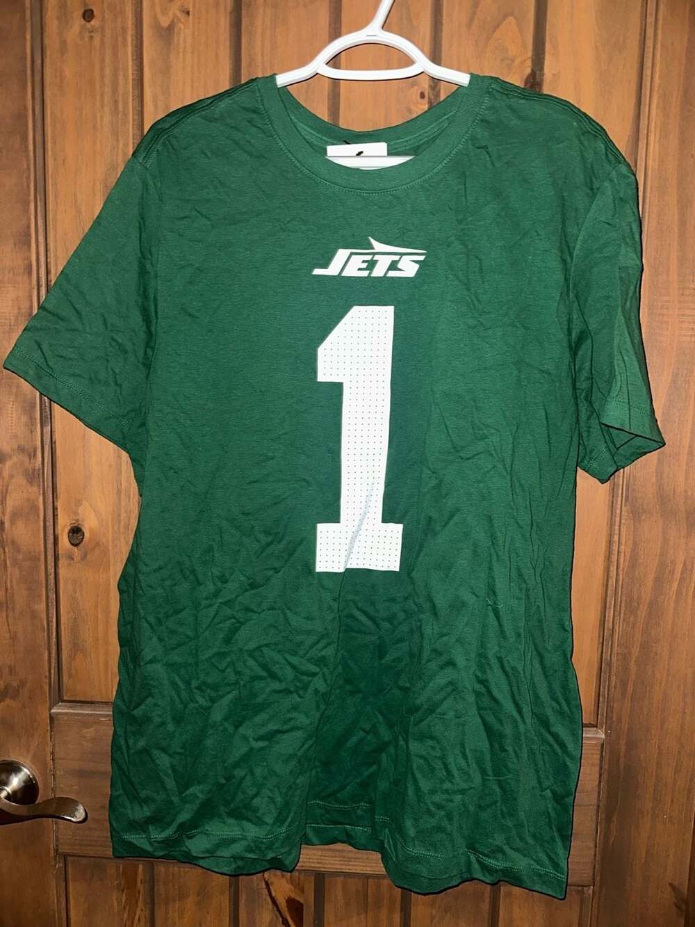 Nike New York Jets Sauce Gardner #1 Green Name & Number T-Shirt Men's Large